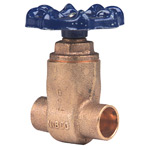 Bronze Gate Valve , Full Port, Solder Ends